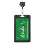 DIYthinker Uruguaylı Futbolcu Çizgi Film Mumya Geri Çekilebilir Rozet Makara Kart Kılıfı