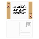 DIYthinker World's Okayest Öğrenci Öğretmeni Alıntı Noel Baba Hediye Kartpostal Teşekkür Kartı Gönderi 20 adet