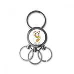 Dıythinker Yerel Japon Kültürü Lucky Cat Paslanmaz Çelik Metal Anahtarlık