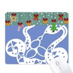 DIYthinker Yılan Yılı Hayvan Çin Zodyak Mouse Pad Oyun Ofis Mat Noel Kauçuk Ped
