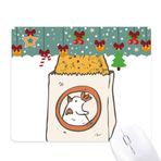DIYthinker Yılan Yiyecek Kızarmış Tavuk Tayvan Mouse Pad Oyun Ofis Mat Noel Kauçuk Ped