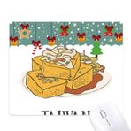 DIYthinker Yılan Yiyecek Kokulu tofu Tayvan Mouse Pad Oyun Ofis Mat Noel Kauçuk Ped