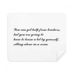 DIYthinker You Need To Study Yourself Although help Phone Screen Cleaner Gözlük Temizleme Bezi 2 adet Süet Kumaş