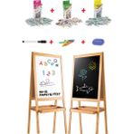 Diytoy Ahşap Yazı Tahtası Seti 150 Parça Manyetik Özellikli Çift Taraflı 110x45 Ölçülerinde