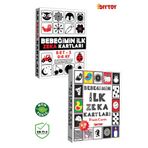 DIYTOY Bebeğimin Ilk Zeka Kartları 0-12 Ay+ Erken Eğitim Zeka Kartları 0-6 Ay ZEKAKARTISET