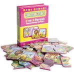 DIYTOY Dıy Toy Okul Öncesi Hayvanlar 2 ve 3 Parçalı Tamamlama Kartları (4 Adet)