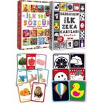 Diytoy Eğitici Zeka Kartları – İlk 100 Sözcük ile Meyve, Sebze, Hayvan, Taşıt, Renk ve Nesne Eşleştirme Oyunu, Erken Çocuk Gelişimi İçin