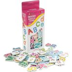 Diytoy Manyetik Alfabe Buzdolabı Magnet Eğitici Oyuncak Seti - Beyaz - Kırmızı