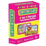 Diytoy Okul Öncesi Hayvanlar 2 ve 3 Parçalı Flash Kartlar