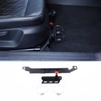 DIYUCAR Alt Co-Pilot Koltuk Yangın Söndürücü Montaj Braketi SEAT Leon 2008-2012 ile Uyumlu Alüminyum Ayarlanabilir Hızlı Açılan Rulo Bar Yangın Söndürücü Şişe Tutucu