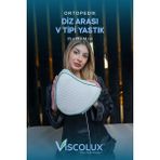 Diz Arası Ortopedik Yastık - V Model Diz Arası Yastık Visco Yastık 25X25X15 Yeşil - 25 x 25 x 15 cm