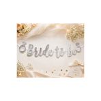 Dizayn Parti Evi Gümüş Bride To Be Banner – Parlak Gösterişli Bekarlığa Veda Partisi Süsü Gelin Partisi Dekorasyon Yazısı