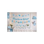 Dizayn Parti Evi Hoşgeldin Bebeğim Parti Seti Erkek Kız Bebek Baby Shower Hastane Odası Süsleme Seti Banner Tavan Sarkıt Kapı Süsü Cupcake Figürü