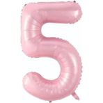 Dizayn Parti Evi Pembe Renk Rakam Folyo Balon 76 cm (0–9) Doğum Günü Parti Süsü Helyum Uyumlu - 5