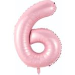 Dizayn Parti Evi Pembe Renk Rakam Folyo Balon 76 cm (0–9) Doğum Günü Parti Süsü Helyum Uyumlu