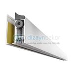 Dizaynaks Cam Glass Kapı Altı Giyotin 1130 mm