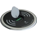 Dizaynaks Kablosuz Wifi Şarj Cihazı Mat Siyah Type-C Girişli