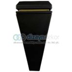 Dizaynaks Kare Konik Mobilya Dolap Ayağı Mat Siyah Altın 23 cm