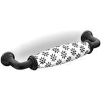 Dizaynaks Mat Siyah 128 mm Porselen Kulp Flo