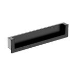 Dizaynaks Mat Siyah Yarım Kenar Gömme Kulp 128 mm
