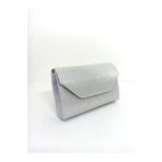 dizaynbag Kadın gümüş gümüş simli mini kutu abiye çanta