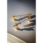 Dizaynhouse 128 Mm Gold Kristal Tasarım Modern Kulp, Dolap Ve Çekmece Için Şık Tasarım Yatak Odası Kulpu