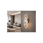 DizaynLED Pilli Gümüş Sarmal Modern Duvar Aplik Duvar Lambası İç Mekan Duvar Apliği DL-024KROM-DUVARTIPI-PİLLİ