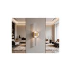 DizaynLED Pilli Kristal Kabarcık Modern Gold Duvar Aplik DL-035GOLD-DUVARTIPI-PİLLİ