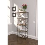 Dizaynmotion 150 Cm 5 Raflı Kitaplık - Ceviz Rengi