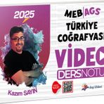 Dizgi Kitap 2025 Meb-Ags Türkiye Coğrafyası Video Ders Notu - Kazım Sayın Dizgi Kitap