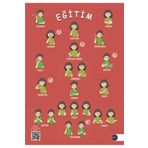 Dizgi Kitap İşaret Dili ile Eğitim Posteri-TİD Eğitim Materyalleri