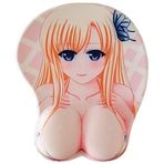 Dizüstü Bilgisayar Oyun Mouse Pad Anime Kawaii Sevimli Mouse Pad Bilek Desteği ile İş için Komik Mouse Pad'ler Küçük Hediye Pembe