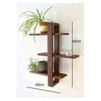 DizyWood Ahşap Raf Çiçeklik Dekoratif Ahşap Raf