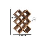 DizyWood El Yapımı Dekoratif Ahşap Şaraplık Ve Içecek Standı