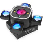 Dj Pro 4 Başlı LED Cree Bee Eyes 150 Watt LED Strobe Lazer Robot Işık - Siyah
