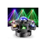 DJ PRO 6 BAŞLI CREE LED NEW EFEKTLİ 150 WATT LED STROBE LAZER ROBOT IŞIK