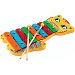 Djeco +3 Yaş 14 x 27 x 2,5 cm Renkli Kedi Ksilofon