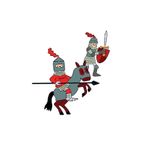 Djeco Knights Resim Boyama Şablonları