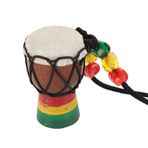 Djembe Davul Kolye, Mini Afrika Davul Kolye Ahşap Djembe Davul Kolye Çocuklar Yetişkinler için Klasik Enstrüman Kolye Kolyeler Parti Dekorasyon