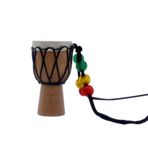 Djembe Davul Kolyeler Enstrüman Kolyeler Mini Kolye Davulu Davulu Kolyeler El Davulu Kolyeler Ahşap Klasik Davulcu El Davulu (Rastgele Stil)