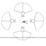 DJI 4 Adet Phantom 3 Pervane Korumalık Kanat Koruyucu