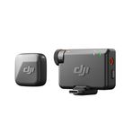 DJI MIC Mini (1 Tx + 1 Rx), Ultra Hafif, Yüksek Kaliteli Ses, Gürültü İptali, Otomatik Limit, Kamera/Iphone/Android İçin Kablosuz Mikrofon, Vlog, Akış, 400 Metre İletim