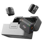 DJI Mic Mini (2TX + 1 RX şarj kutusu), ultra hafif, HQ ses, 48 saat kullanım, gürültü iptali, otomatik limit, kablosuz mikrofon, kamera/iPhone/Android, vlog, akış için
