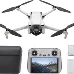 DJI Mini 3 Fly More Combo, DJI RC Ekranlı Kumandalı, 4K 30 FPS, 2.7K 60 FPS, 33DK, Drone, Gri