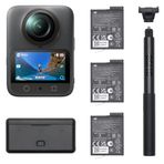 DJI Osmo 360 Adventure Combo - 1 İnç Sensörlü 360 Derece Kamera, Yerel 8K-360° Video, 120MP Panoramik Fotoğraflar, 100 Dakika 8K Kayıt, Seyahat ve Spor için Aksiyon ve Vlog Kamerası