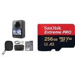 DJI Osmo 360 Standard Combo + SanDisk Extreme PRO 256GB microSD – 8K 360° Video Seti