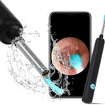 DJROLL Kulak balmumu giderme, kulak kiri sökücü alet, HD kameralı kulak kamerası, 1080P FHD kablosuz kulak otoskopu, 6 LED ışıklı, iOS, Android veya iPad ve akıllı telefonlar için kulak balmumu