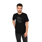 DK DAKSEL DAKS-0-4360 Baskılı Siyah Erkek T-shirt