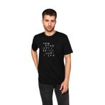 DK DAKSEL DAKS-0-4360 Baskılı Siyah Erkek T-shirt