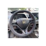 dk direksiyon Kaplamacı HONDA CİVİC FD6 ARACA ÖZEL DİKMELİ DİREKSİYON KILIFI(DÜZ MODEL SİYAH)